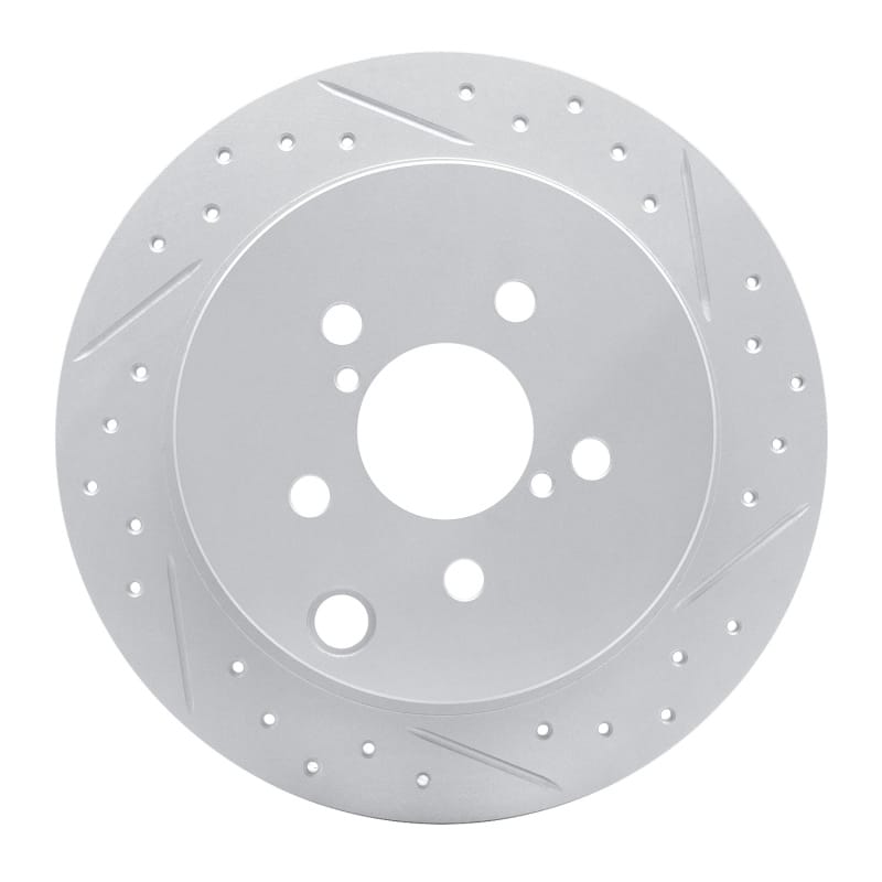 R1 Concepts — R1 12-23 Subaru Impreza Rear Right Drilled & Slotted Geo-Carbon Rotor