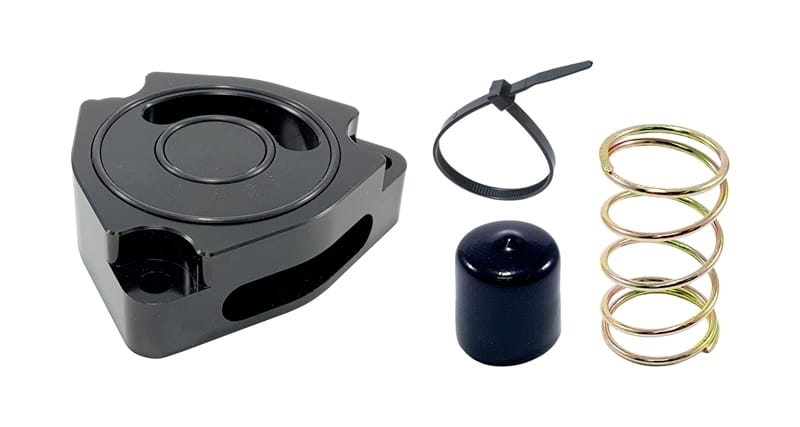 Torque Solution — Torque Solution Blow Off BOV Sound Plate (Black) 14+ Kia Forte Koup Turbo