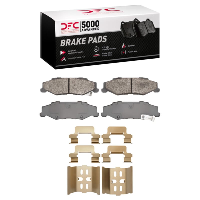 DFC — DFC 97-13 Cadillac XLR Rear 5000 Advanced Semi Metallic Brake Pads and Hardware Kit
DFC Brake Pad Set