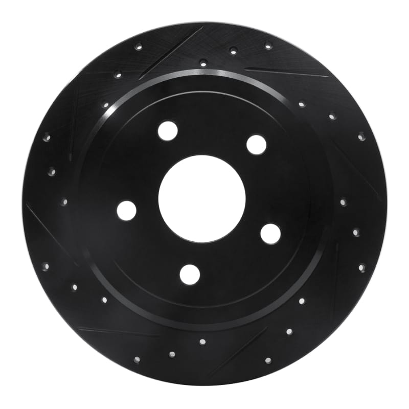 R1 Concepts — R1 05-10 Jeep Grand Cherokee Rear Left Drilled & Slotted Black Brake Rotor
R1 Brake Rotor Drill