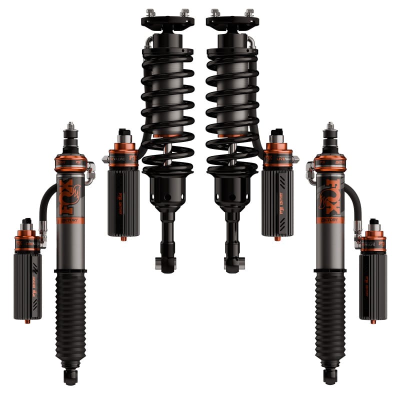 FOX — Fox 2024+ Toyota Tacoma 3.2 Factory Race Live Valve Internal Bypass Coilover Kit - 2-3in Lift
3.2 Coil-Over Shocks