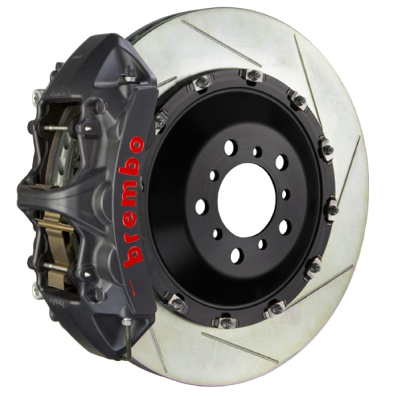 Brembo — Brembo 2023 Volkswagen Tiguan R (Mk2) Front GTS BBK 6-Piston 405x34 2-Piece Rotors Slotted - Black H