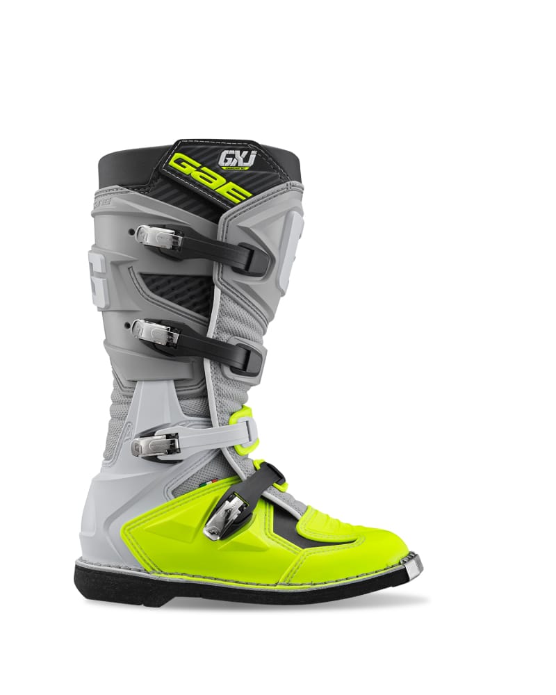 Gaerne — Gaerne GXJ Boot Grey/Fluorescent Yellow Size - Youth 5.5
