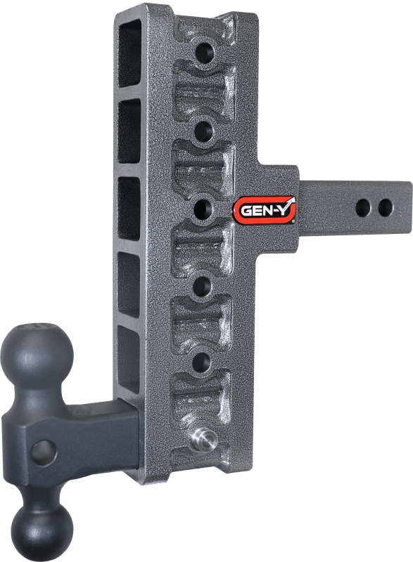 GEN-Y Hitch — Gen-Y Mega Duty 2in Shank 7.5in Offset Drop 1.5K TW 10K Hitch w/GH-031 Dual-Ball
Drop Hitch