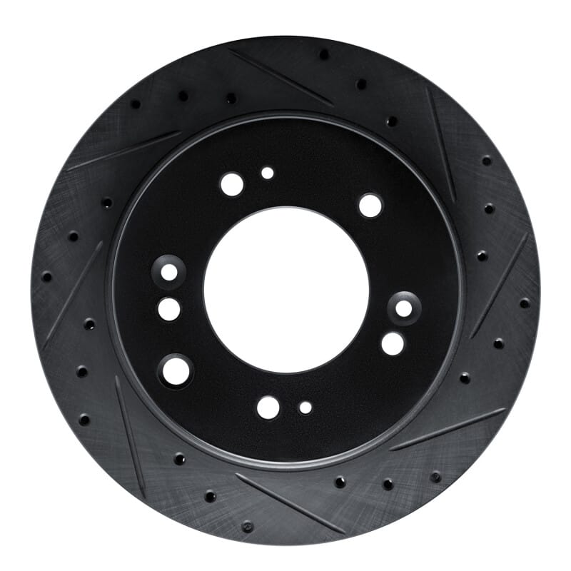 R1 Concepts — R1 07-09 Kia Sorento Rear Right Drilled & Slotted Black Brake Rotor
R1 Brake Rotor Drill