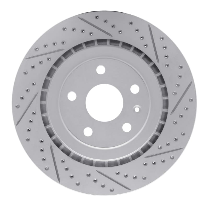 R1 Concepts — R1 16-24 Cadillac Ats Rear Right Drilled & Slotted Geo-Carbon Rotor
