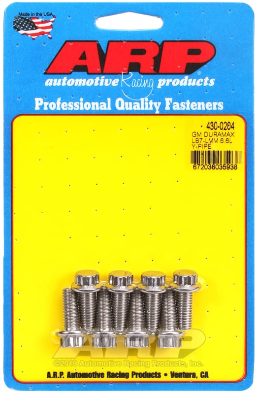 ARP — ARP GM Duramax LB7-LMM 6.6L SS 12pt Y-pipe bolt kit