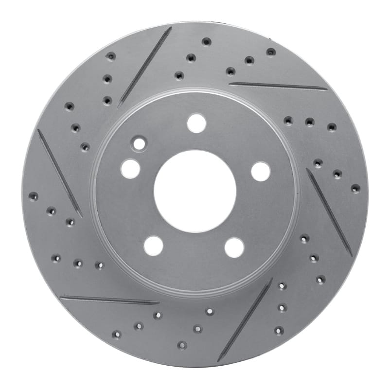 R1 Concepts — R1 06-11 Mercedes-Benz B200 Front Left Drilled & Slotted Geo-Carbon Rotor