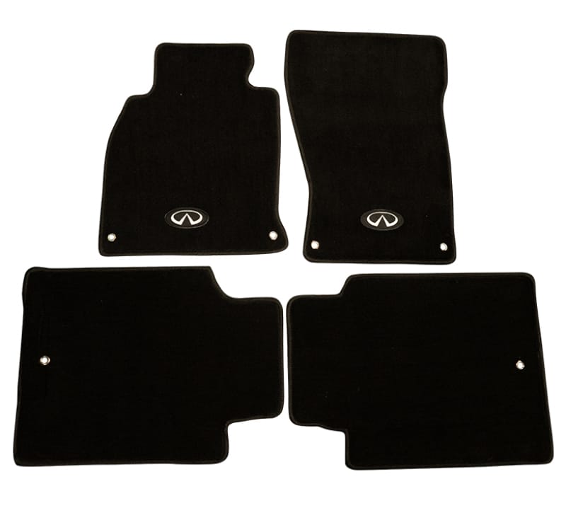 NRG — NRG Floor Mats - 13+ Infinity Q70 w/ Infiniti Emblem Logo (4 pieces)