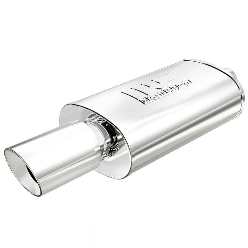 Magnaflow — MagnaFlow Muffler W/Tip Mag SS 14X5X8 2.25/4.
Straight Through