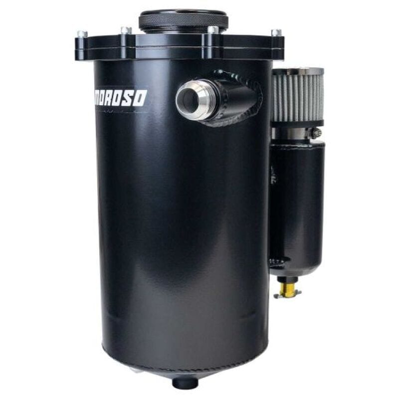Moroso — Moroso 2 Piece 15in Tall 7in Dia 7 Quart Dry Sump Tank - Black
