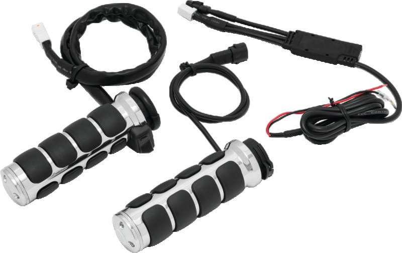 Kuryakyn — Kuryakyn Heated ISO Grips Dual Cable Chrome