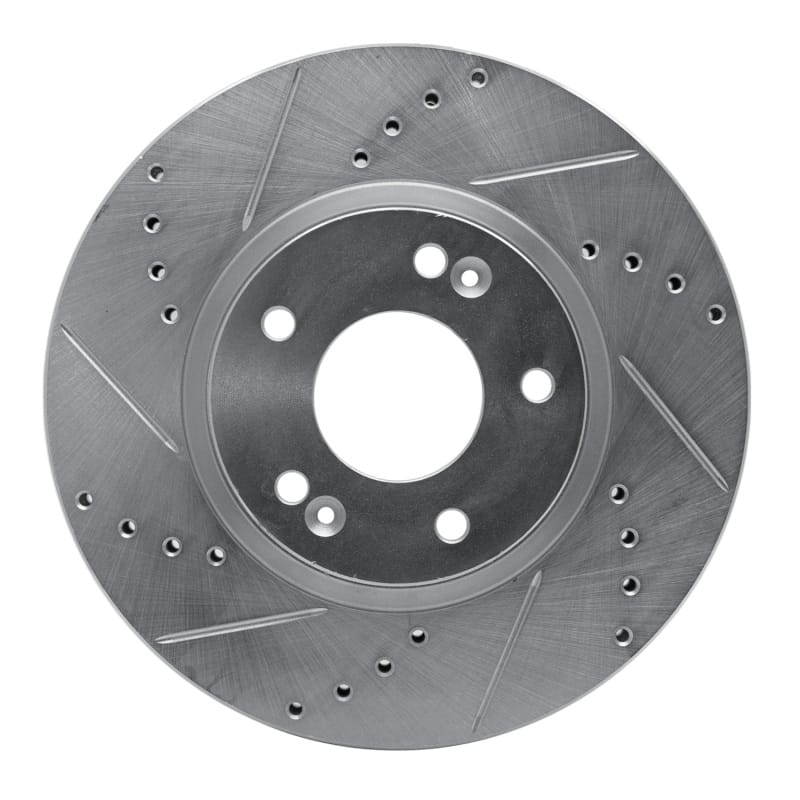 R1 Concepts — R1 07-09 Hyundai SANTA FE Front Left Drilled & Slotted Silver Brake Rotor
R1 Brake Rotor Drill