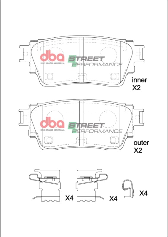 DBA — DBA 19-24 Nissan Altima (w/Electronic Parking Brake) SP Performance Rear Brake Pads
Brake Pad