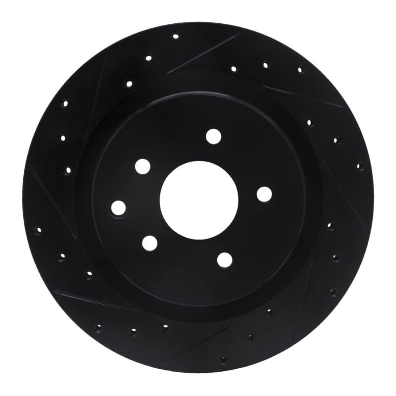 R1 Concepts — R1 03-08 Infiniti G35 Rear Left Drilled & Slotted Black Brake Rotor
R1 Brake Rotor Drill