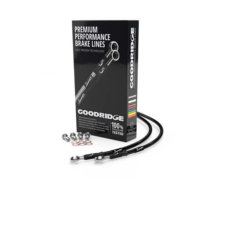 Goodridge — Goodridge 84-89 Kawasaki GPZ900R A1-A6 Black Clutch Lines