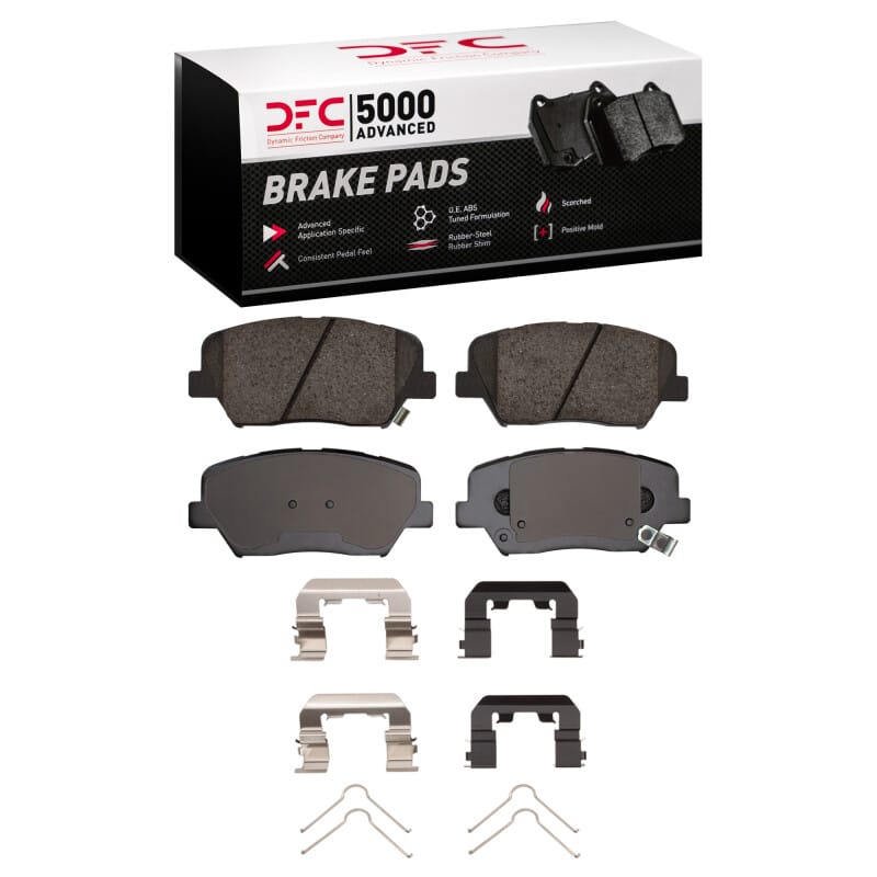 DFC — DFC 10-25 Hyundai Santa Fe Front 5000 Advanced Ceramic Brake Pads and Hardware Kit
DFC Brake Pad Set