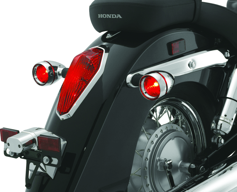 Kuryakyn — Deep Dish Bezels with Red Lenses