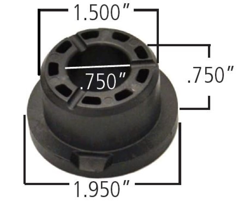 Ridetech — Ridetech Delrin Control Arm Single Bushing (2in Large OD / 1.5in Small OD / .750in ID / 1.00 OAL)
Del Bushing 2.0"