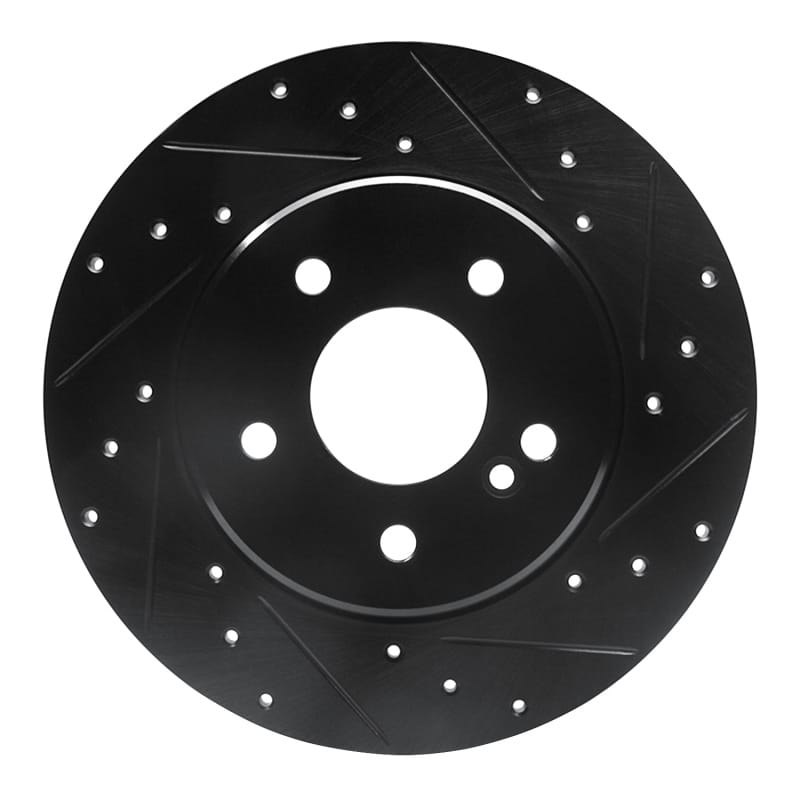 R1 Concepts — R1 98-03 Mercedes-Benz E320 Rear Right Drilled & Slotted Black Brake Rotor
R1 Brake Rotor Drill