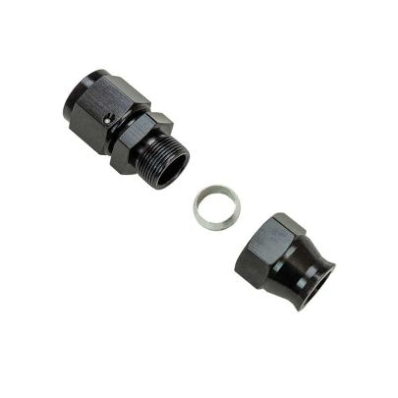 Moroso — Moroso Aluminum Fitting Adapter 8AN Female to 1/2in Tube Compression - Black