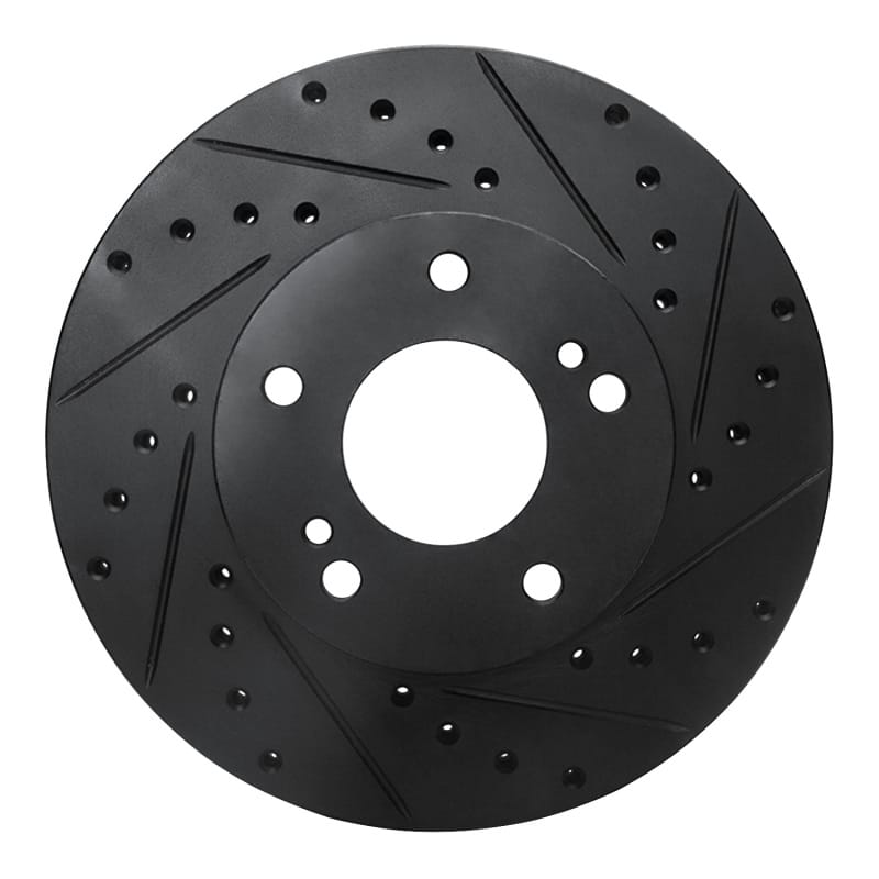 R1 Concepts — R1 87-89 Nissan 300ZX Turbo Front Right Drilled & Slotted Black Brake Rotor
R1 Brake Rotor Drill