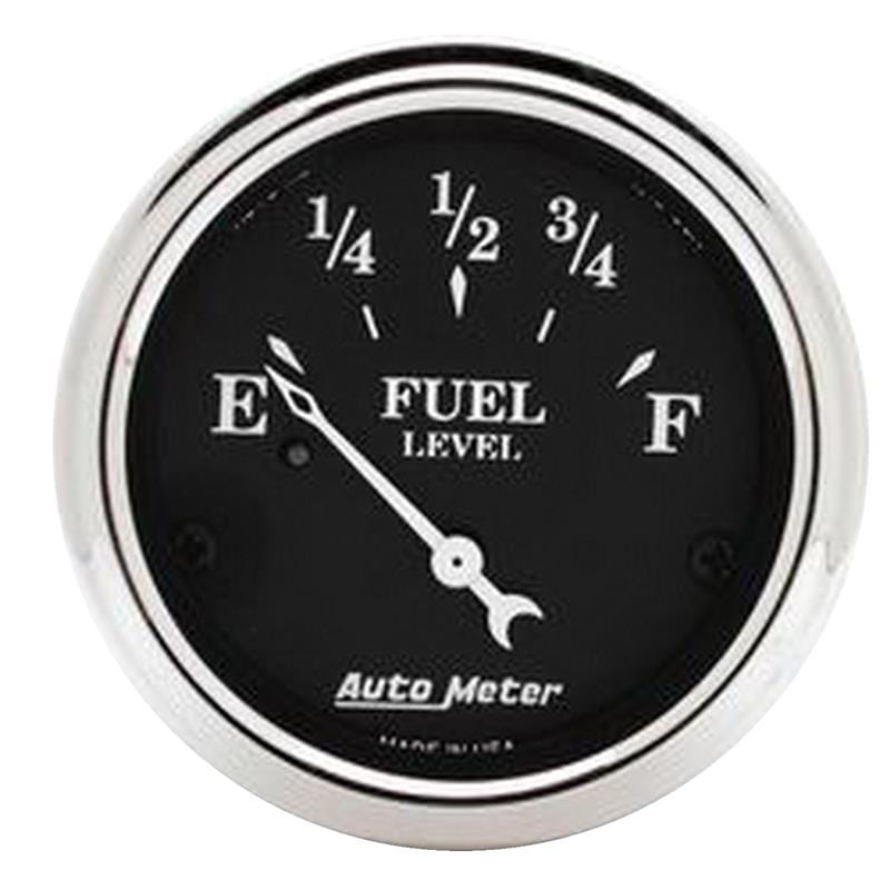 AutoMeter — Autometer 2 1/16in 240 Ohm to 33 Ohm Old Tyme Black Electric Fuel Level Gauge
2" FUEL LEVEL, 240 E