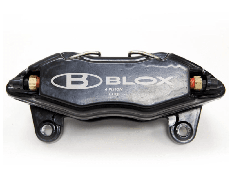 BLOX Racing — BLOX Racing Forged 4 Piston Calipers - Single (Fits Honda/Acura 262mm Rotors)