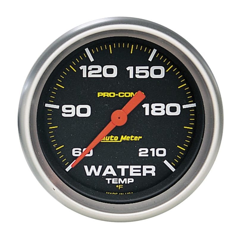 AutoMeter — Autometer Pro Comp 60-210 Deg F Full Sweep Electronic Water Temperature Low Temp Gauge
2-5/8" LOW TEMP GA,