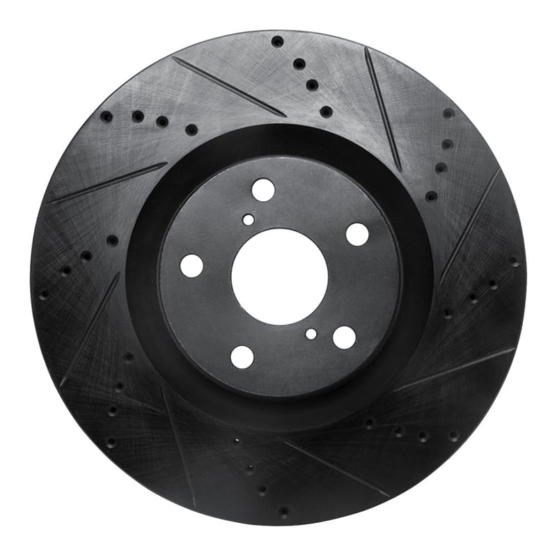 R1 Concepts — R1 09-11 Lexus GS350 Right Front Drilled & Slotted Black Brake Rotor
R1 Brake Rotor Drill