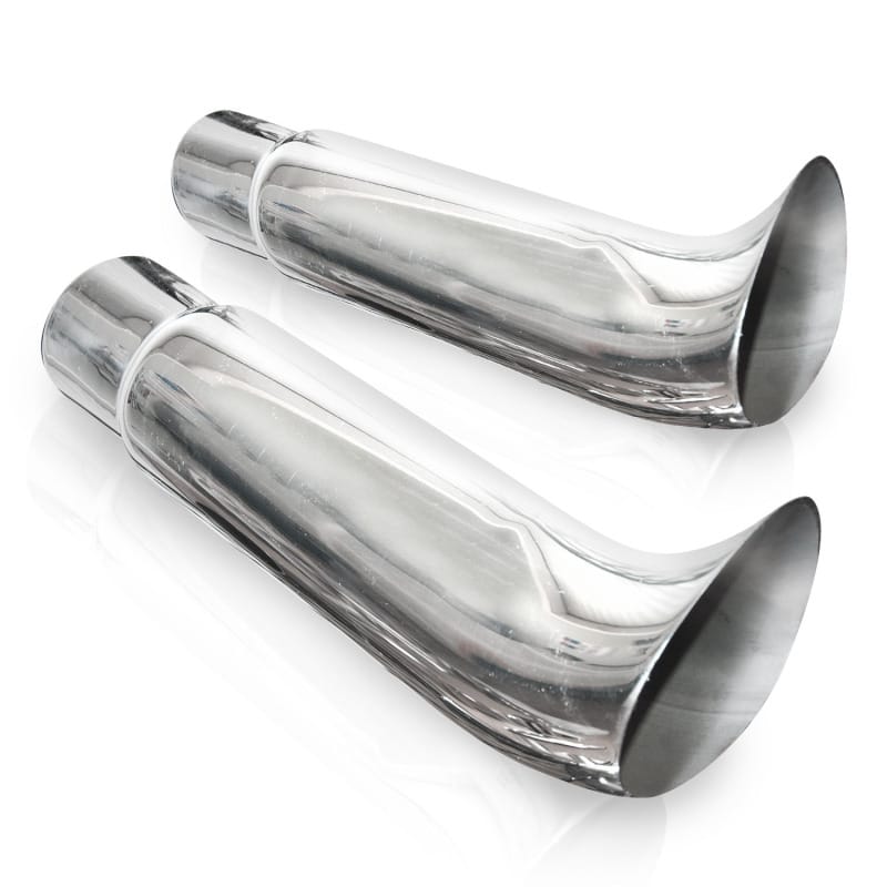 Stainless Works — Stainless Works Elf Ear Exhaust Tips 3in Body 3in ID Inlet