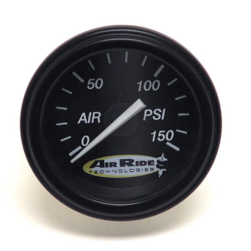 Ridetech — Ridetech Air Pressure Gauge Single Needle Black Face 150psi w/ Fittings
Air Gauge Single Nee