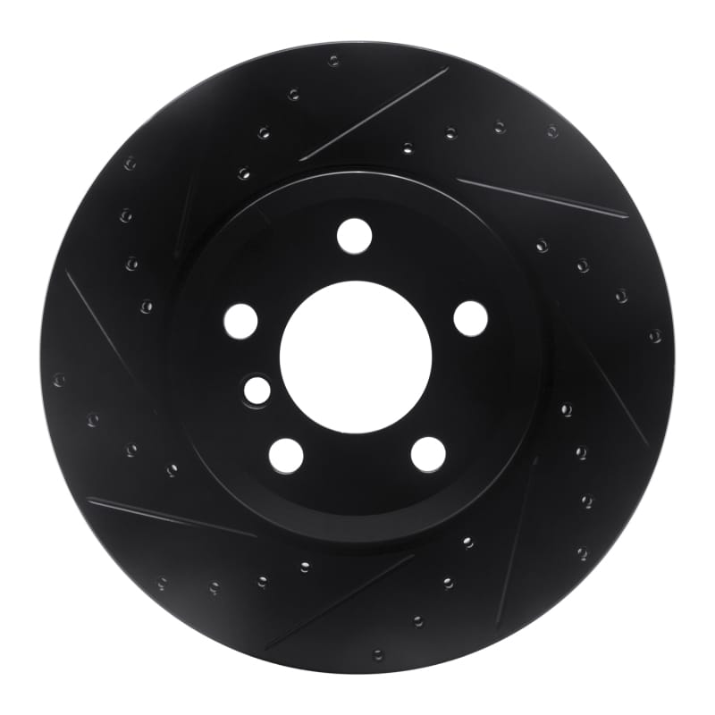 R1 Concepts — R1 07-19 BMW X6 Rear Left Drilled & Slotted Black Brake Rotor
R1 Brake Rotor Drill