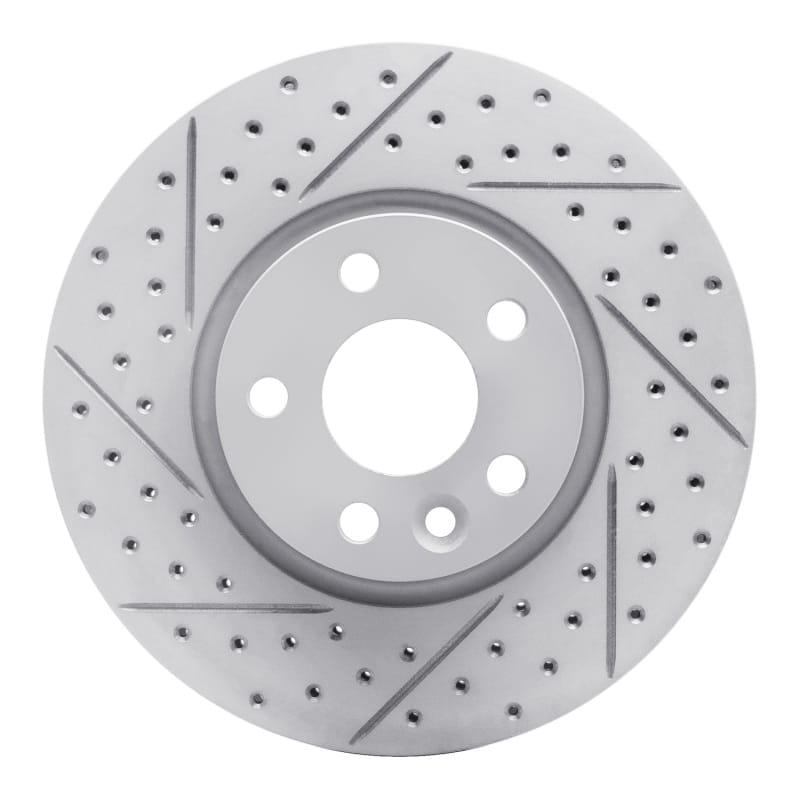 R1 Concepts — R1 07-18 Land Rover Range Rover Evoque Front Left Drilled & Slotted Geo-Carbon Rotor