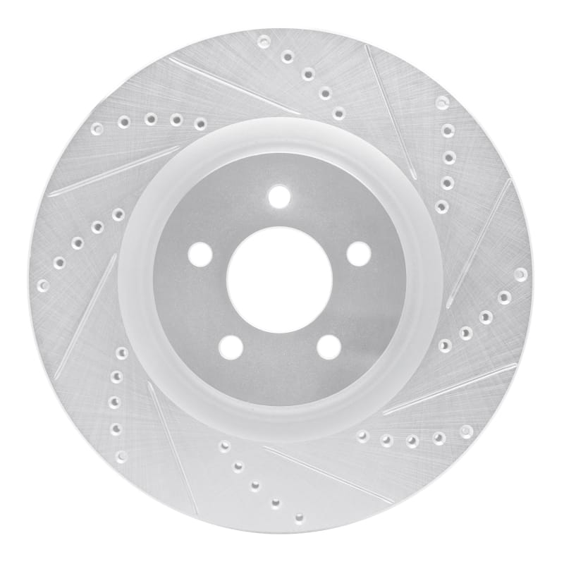 R1 Concepts — R1 07-14 Ford Mustang Front Right Drilled & Slotted Silver Brake Rotor
R1 Brake Rotor Drill