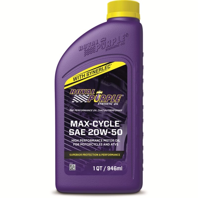 Royal Purple — Royal Purple Max-Cycle Synthetic 20W50 Motorcycle Oil - 1 Quart
Engine Oil
