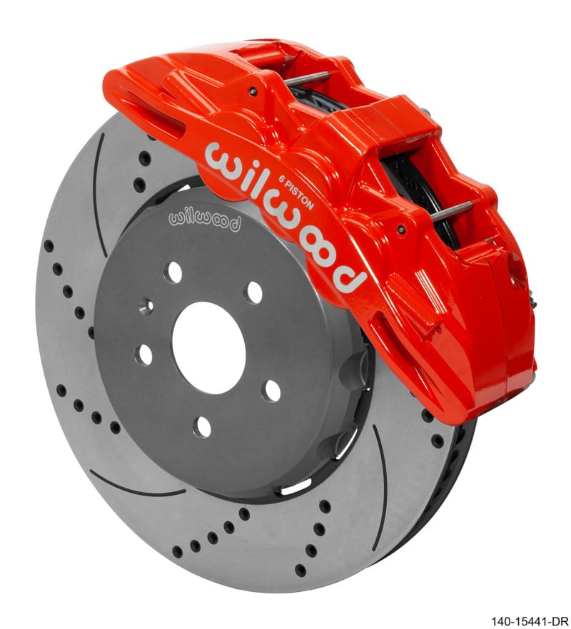 Wilwood — Wilwood SX6R Front Brake Kit 15in SRP Drilled/Slotted Rotor - Red
BRAKE KIT