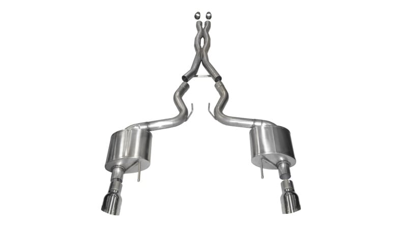 CORSA Performance — Corsa 2015-2017 Ford Mustang GT 5.0 3in Cat Back Exhaust Polish Dual 4.5in Tip (Xtreme)
Exhaust