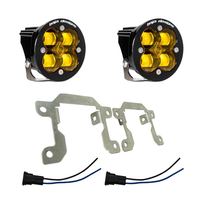 Baja Designs — Baja Designs 2019+ Ram 2500/3500 Big Horn Fog Pocket Kit - Amber