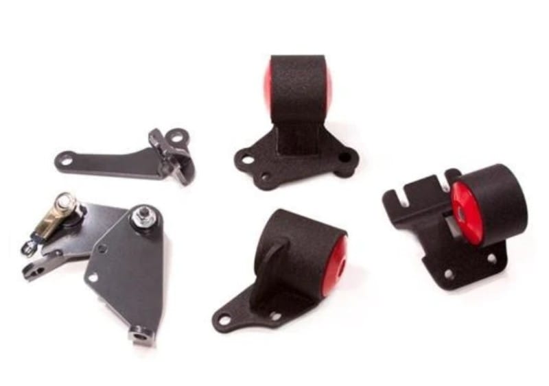 Innovative Mounts — Innovative 90-93 Integra B-Series Black Steel Mounts 95A Bushings (Cable to Hydro Conversion)
