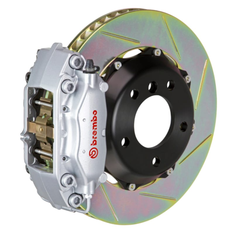 Brembo — Brembo 16+ Miata MX-5 (ND) Front GT BBK 4 Piston Cast 328x28 2pc Rotor Slotted Type-1-Silver
