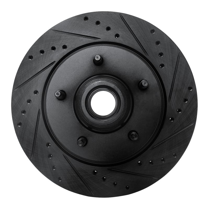 R1 Concepts — R1 97-99 Ford F-150 RWD Front Right Drilled & Slotted Black Brake Rotor
R1 Brake Rotor Drill
