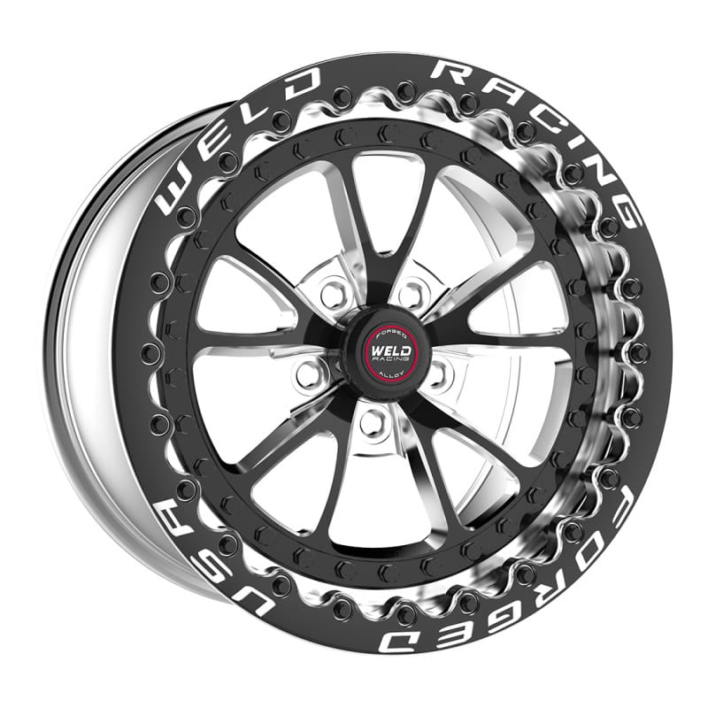 Weld — Weld Full Throttle 1-Piece 17x10 / 5x4.5 in / 8in. BS Black Wheel - Black SBL (Low Pad)