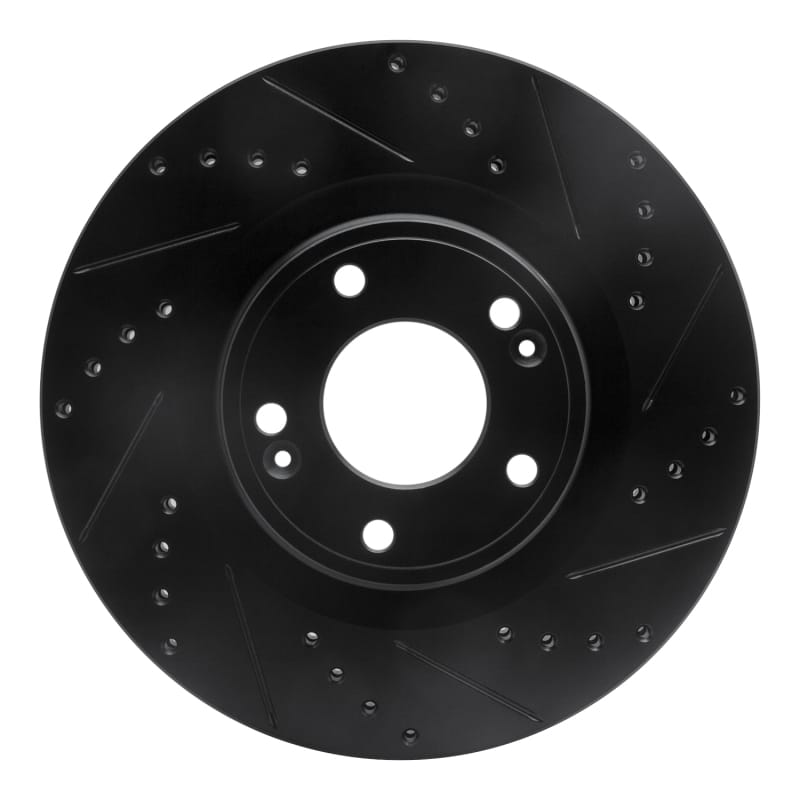 R1 Concepts — R1 10-16 Hyundai Genesis Coupe Front Right Drilled & Slotted Black Brake Rotor
R1 Brake Rotor Drill