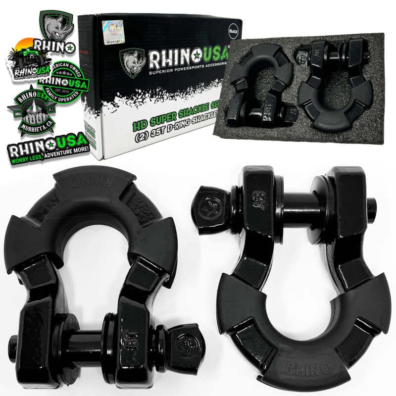 Rhino USA — Rhino USA 8T Super Shackle 2-Pack (Black)
Tow Hook