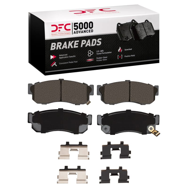 DFC — DFC 82-94 Nissan Tsuru (Mexico) Front 5000 Advanced Semi Metallic Brake Pads and Hardware Kit
DFC Brake Pad Set