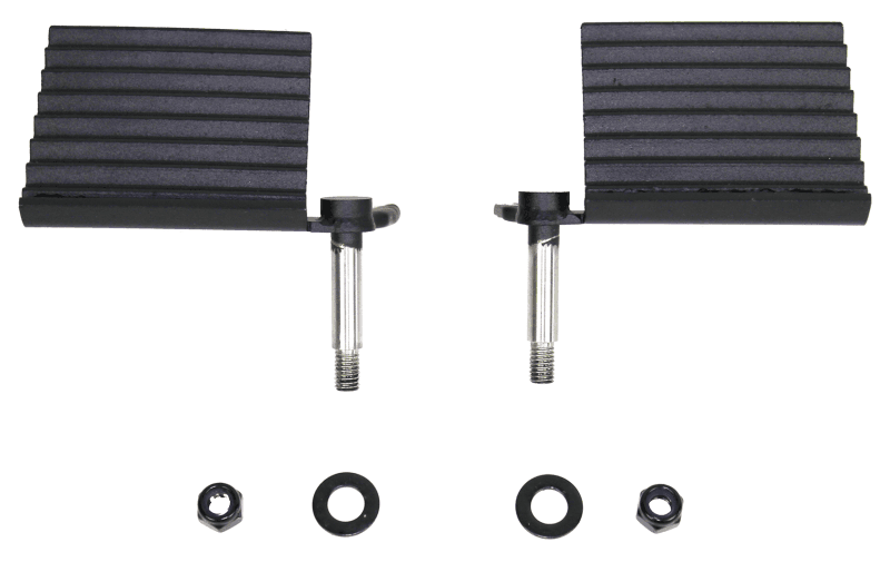 Fishbone Offroad — Fishbone Offroad 76-06 Jeep CJ YJ TJ Wrangler Foot Peg Set Gloss - Black