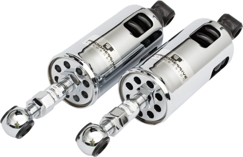 Progressive — Progressive 00-17 Harley-Davidson Softail 422 Series Shocks - Chrome