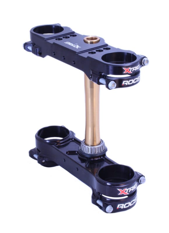 XTrig — XTrig 23+ KTM 125-300 / GasGas/ Husqvarna ROCS Tech Triple Clamp 22 mm. Offset M12 - Black
