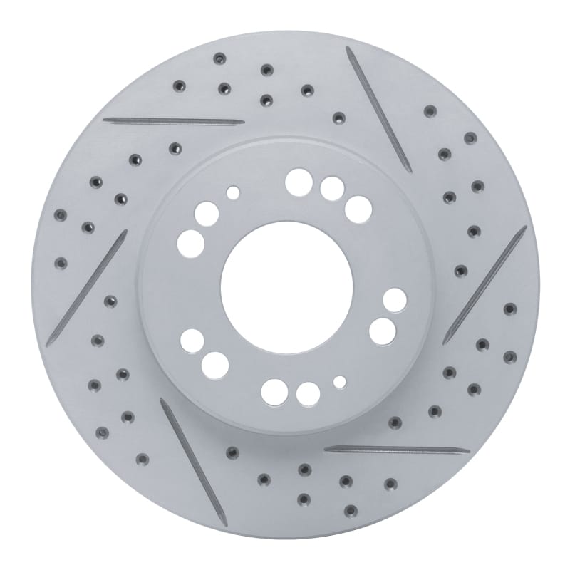 R1 Concepts — R1 91-04 Dodge Stealth Front Right Drilled & Slotted Geo-Carbon Rotor